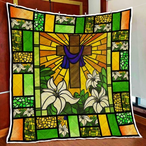 BlueJose Jesus Quilt Blanket God Christian Quilt Blanket TRV1707Q