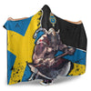 VikingStyle Hooded Blanket - Sweden Warrior Brush Style Hooded Blanket A35