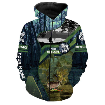 BlueJose Personalized Walleye Fishing 3D Hoodie