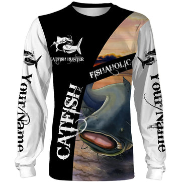 BlueJose Customize Name Catfish Fishing 3D Shirts