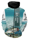 BlueJose Striped Bass ( Striper) Fishing 3D Hoodie