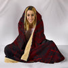 Viking Style - Hooded Blanket Raven of Odin and Symbol Viking on Blood Background A27