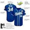 BlueJose Custom Royal White-Light Blue Baseball Jersey