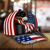 BlueJose The Unique Eagle Patriotism 3D Cap Usa Flag Personalized